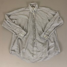 Botany 500 Mens Dress Shirt 16 1/2-34/35 Checkered Button Down Long Sleeve
