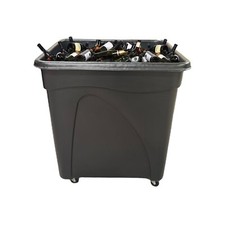 Recycled Bottle Skip Black Bar Truck Glass Bottle Recycling Bin Large- 5 SIZES