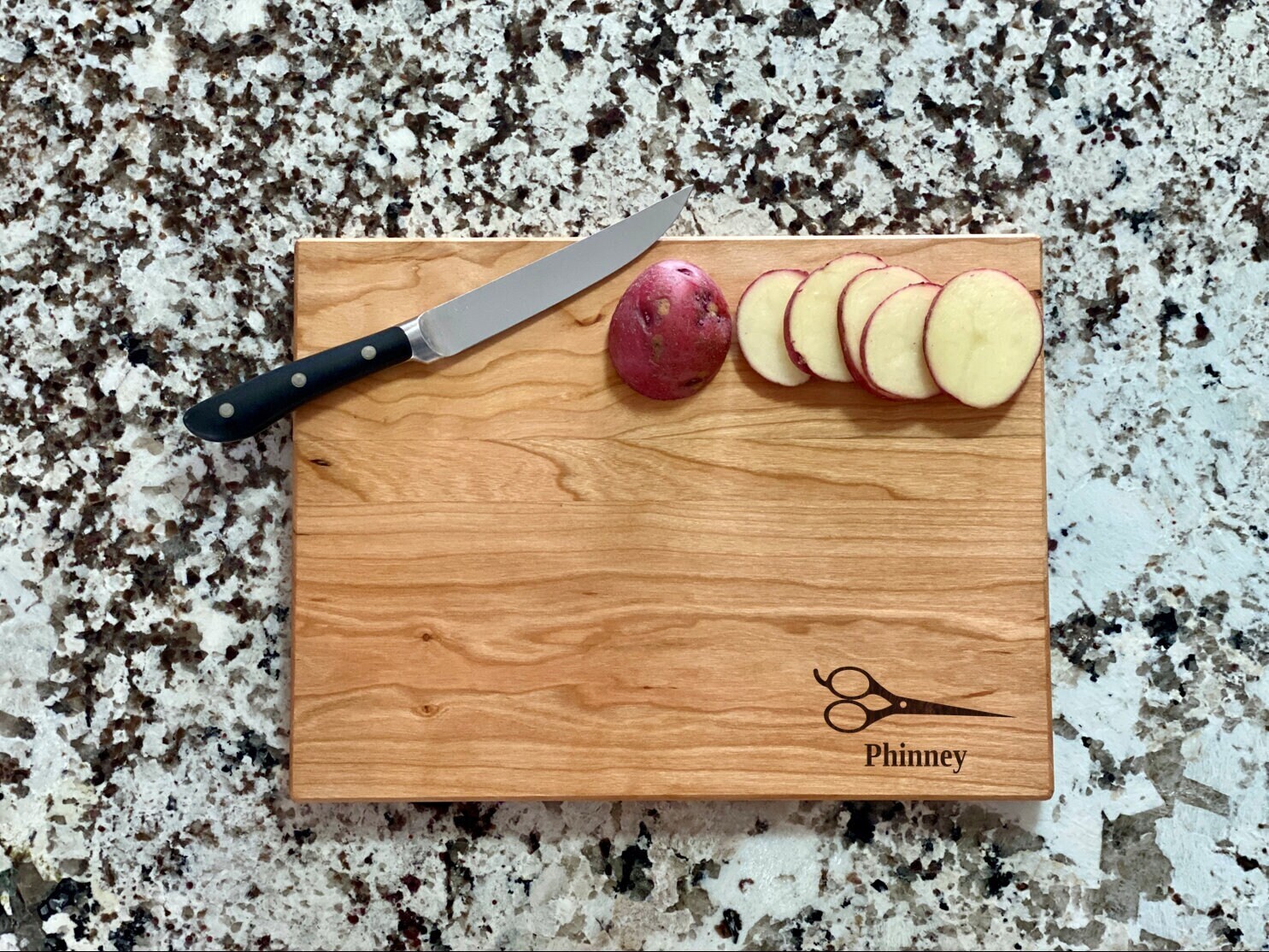 Scissors Barber Cutting Board |  Hairstylist Salon Charcuterie Board | Custom-image