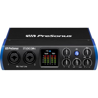 PreSonus STUDIO 24C USB-C 2x2 audio/MIDI interface