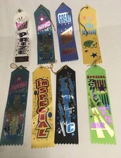 LOT OF 2 (same award) Award Ribbons ( Diploma Mill ) Made in USA 8" x 2"