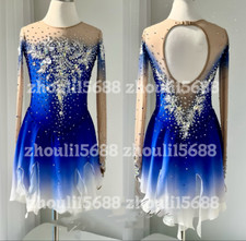 High-end custom skating performance clothing children figure skating performance