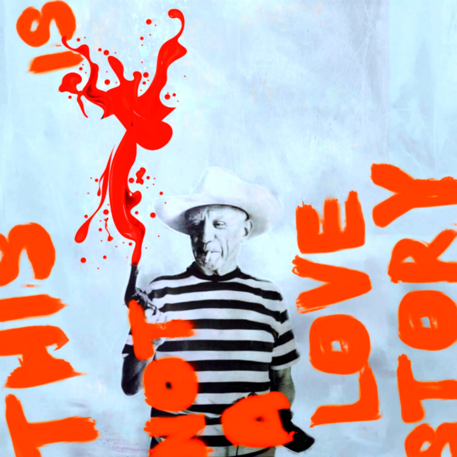 Hd Picasso Rapper Ausstellungsstück! Motiv Pablo Picasso Ultra HD 140x140 PopArt ...