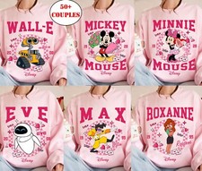 Disney Characters Valentine Couple Mickey Minnie Unisex Adult Kid Tee 661056