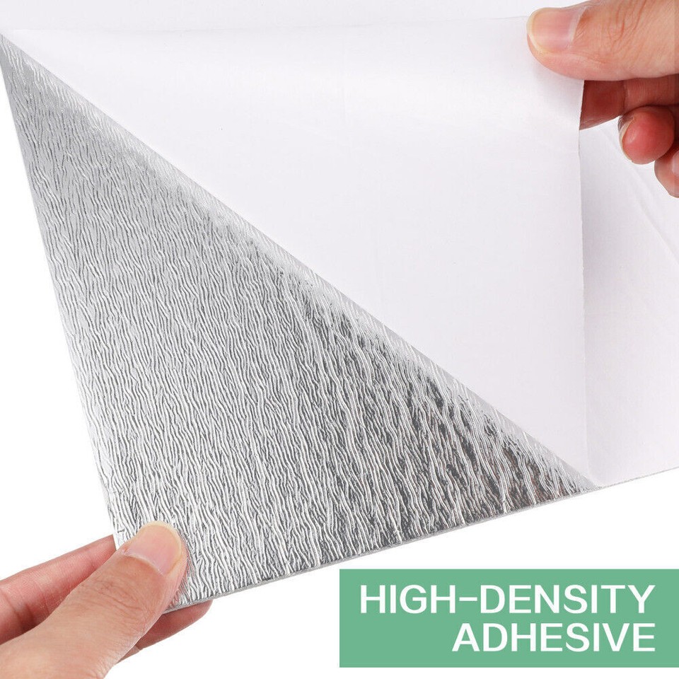 10PCS SelfAdhesive Grey Marble PVC Cladding Wall Panels for Kitchen