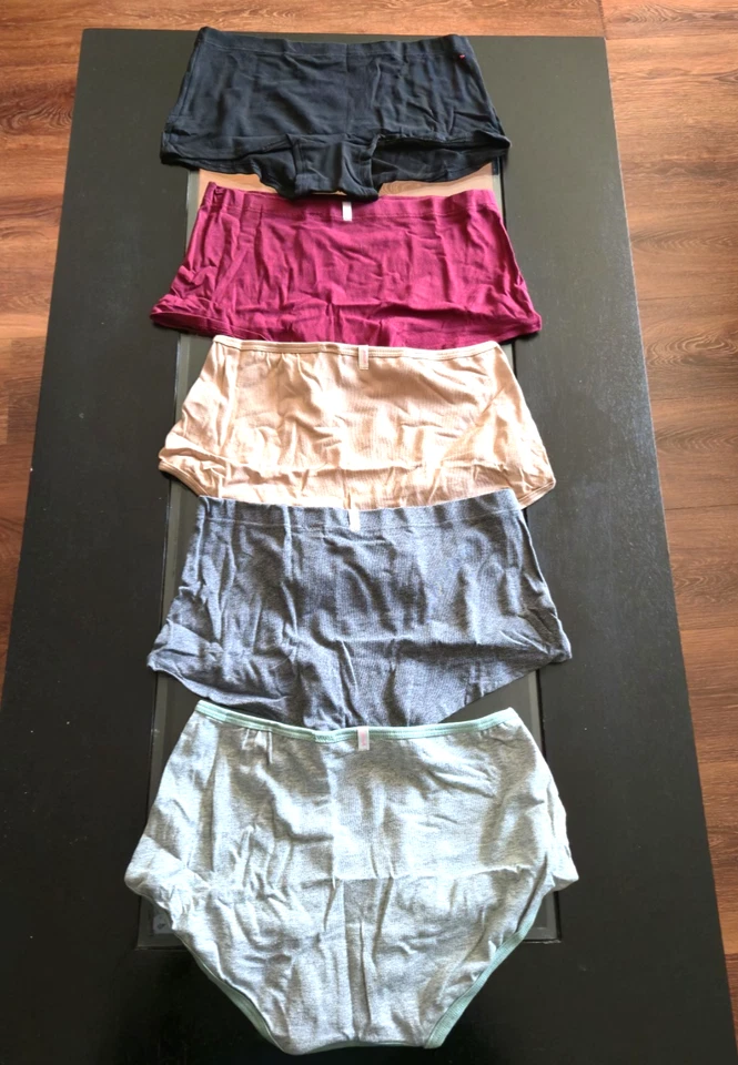 Victoria Secret ROSA Boyshort Shortie Bragas Ropa Interior Algodón Multicolor Talla 3 Foto 4 de 4