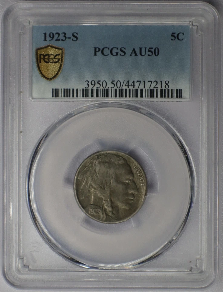 1923-S 5c Buffalo Nickel - PCGS AU 50 - Image 3 of 4