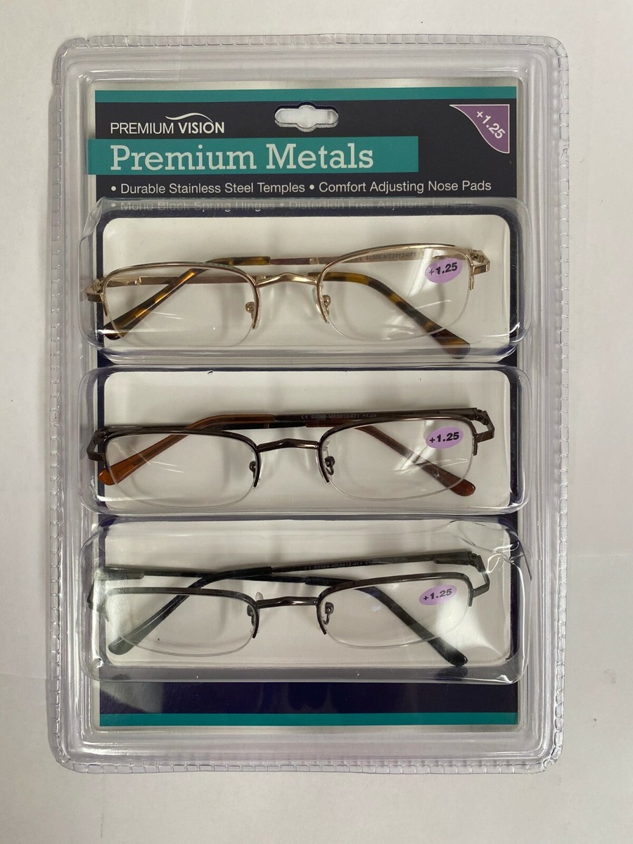 Perfect Vision Premium Metals Reading Glasses Readers