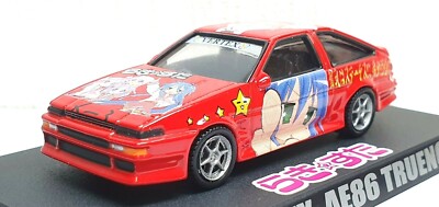1/64 Aoshima ITASHA VERTEX TOYOTA AE86 SPRINTER TRUENO RED diecast
