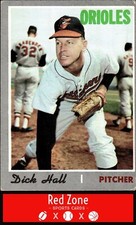 1970 Topps - #182 Dick Hall VG/EX.