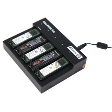 EZ Dupe 1 to 4 M.2 NVMe  NGFF SATA Duplicator - 22mm M-Key M B B-Key SSD Copier