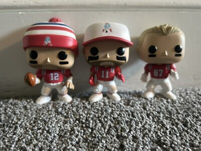 Tom Brady Julian Edelman Rob Gronkowski Funko Pop No Box