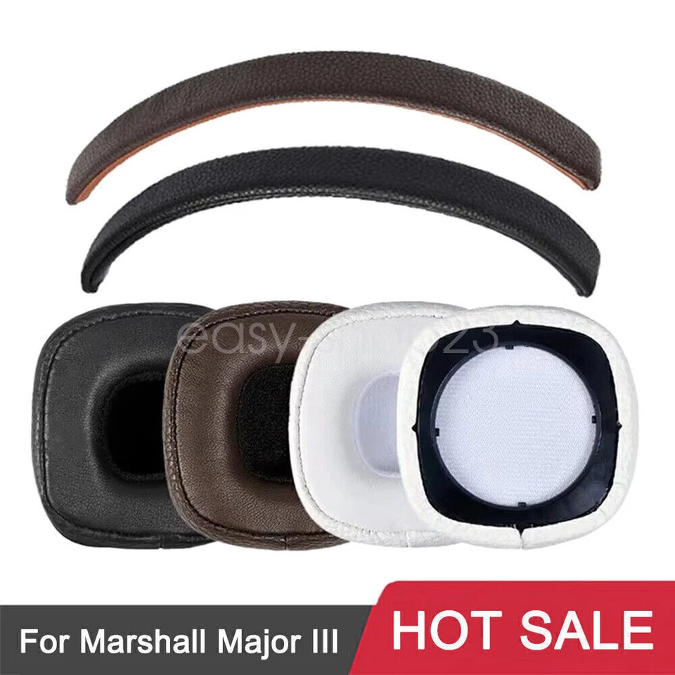 MARKENLOS Ohrpolster mit Stirnband als Ersatzteile für Marshall Major 3 Kopfhörer Stabil