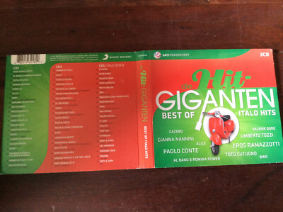 Die Hit Giganten - Best of Italo Hits [3 CD Album] Gazebo Paolo Conte ALICE Bino