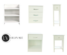 Bedside Cabinets White Furniture Wood Painted Side End Night Stands Variations