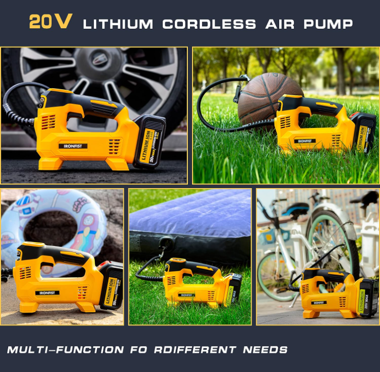 Tire Inflator for DEWALT Battery Portable Air Compressor for Car