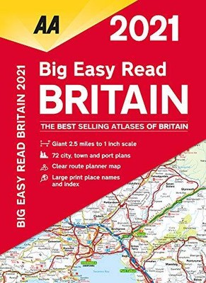 Big Easy Read Britain 2021 SP by AA Publishing Spiral bound Book The Fast Free