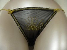SLIP DONNA SEXY TRASPARENTE VOGLIO TE FONDO DI MAGAZZINO NUOVI COLOR NERO E ORO