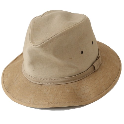 Vintage Packer TIN CLOTH Fishing FEDORA 