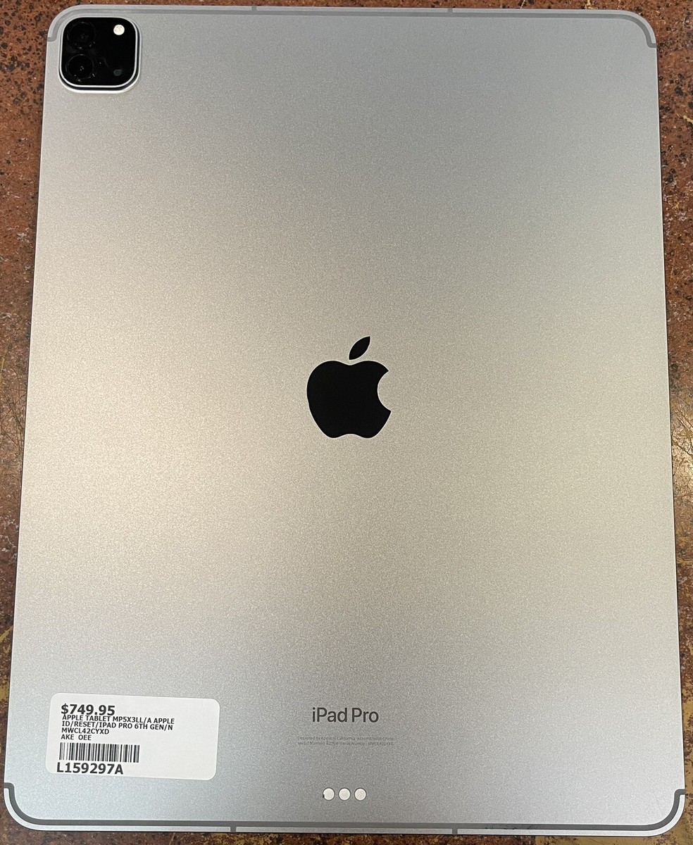 Apple iPad Pro 6th Gen. 128GB, Wi-Fi + 5G (Unlocked), 12.9in Apple iPad Pro 6th Gen. 128GB, Wi-Fi + 5G (Unlocked), 12.9in