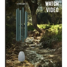WOODSTOCK Chimes BELLS OF PARADISE RAINFOREST GREEN WIND CHIME LARGE  BPLRG 44"