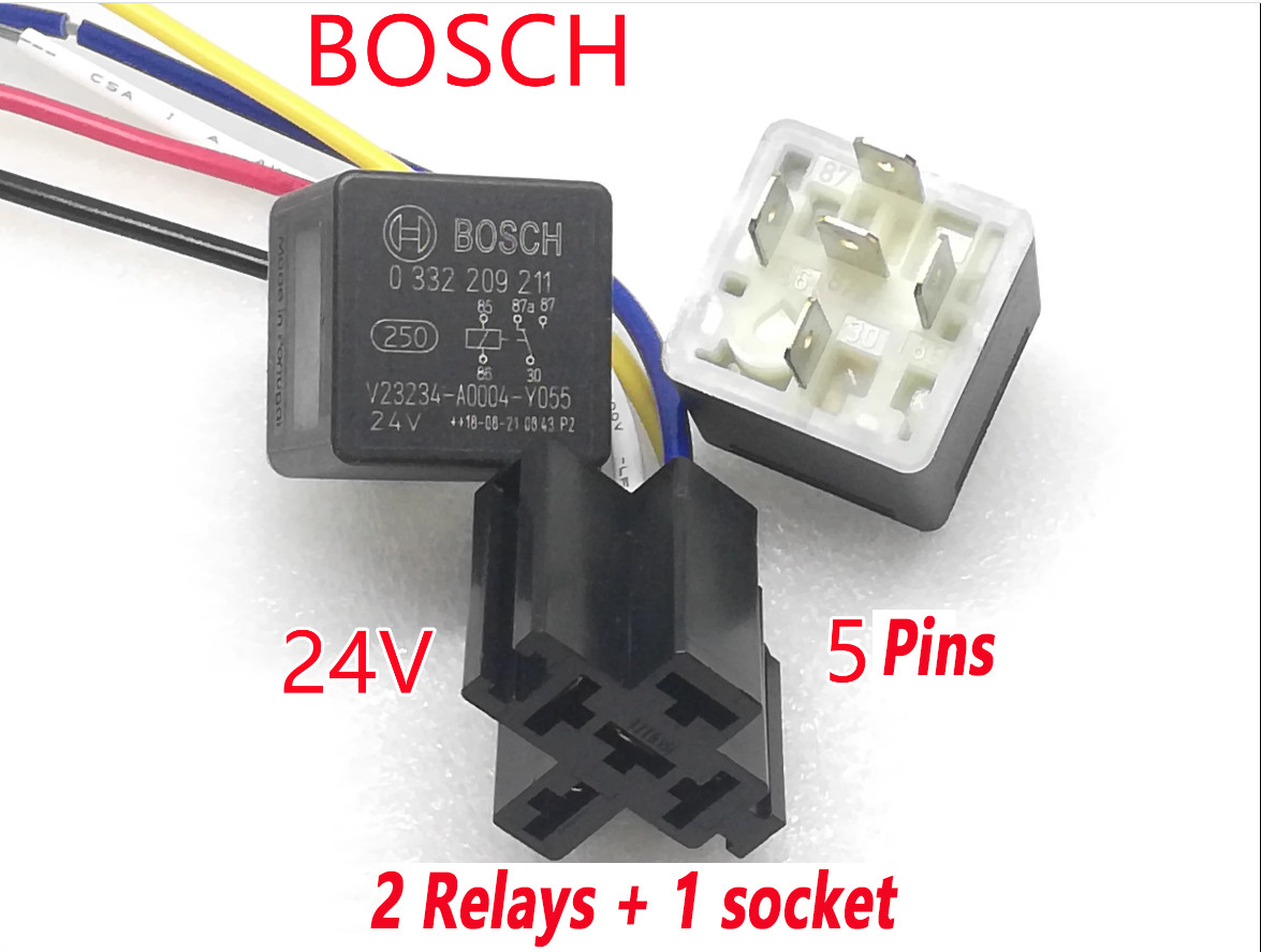 Bosch Relay 24V 5Pins 0332209211 V23234-A0004-Y055 0332209203 0332204201 base