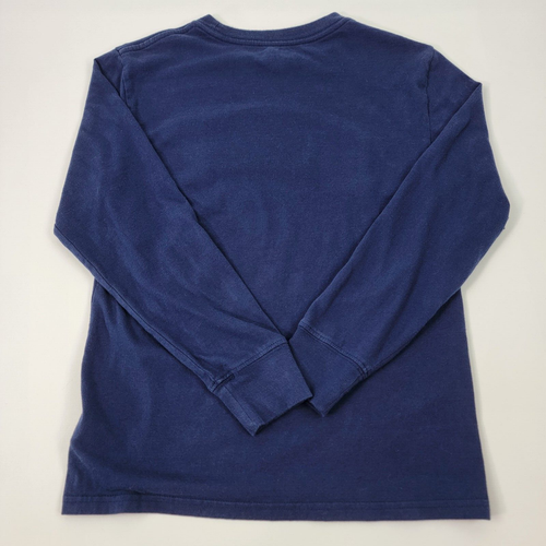 Polo Ralph Lauren Youth Shirt M (10-12) Blue Long Sleeve Spell Out Embroidered - Picture 2 of 9