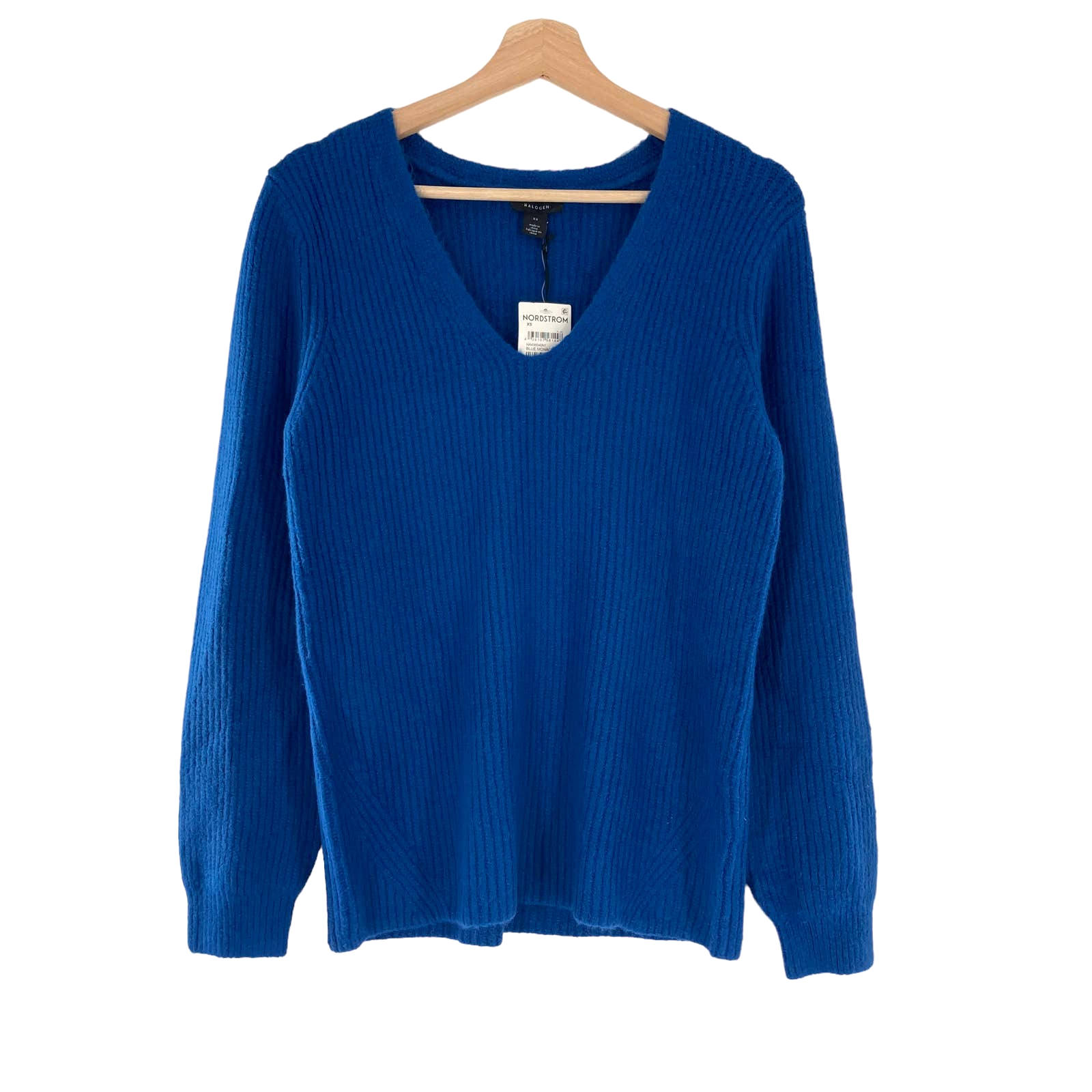 Halogen Balloon Sleeve Sweater In Blue Monaco Nordstrom