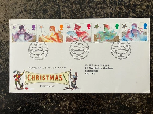 United Kingdom 1985 - Christmas stamps FDC Edinburgh Philatelic Bureau