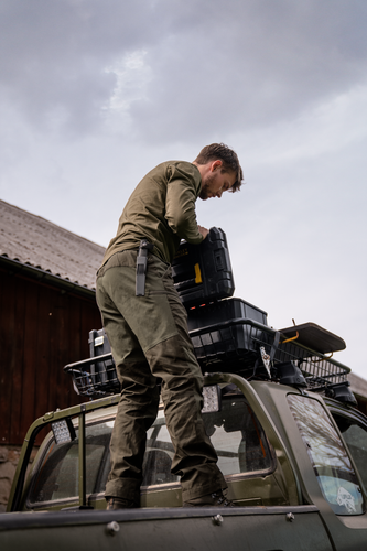 NEW! HÄRKILA hunting trousers FJELL - stretch - wax finish - light willow - Picture 3 of 4