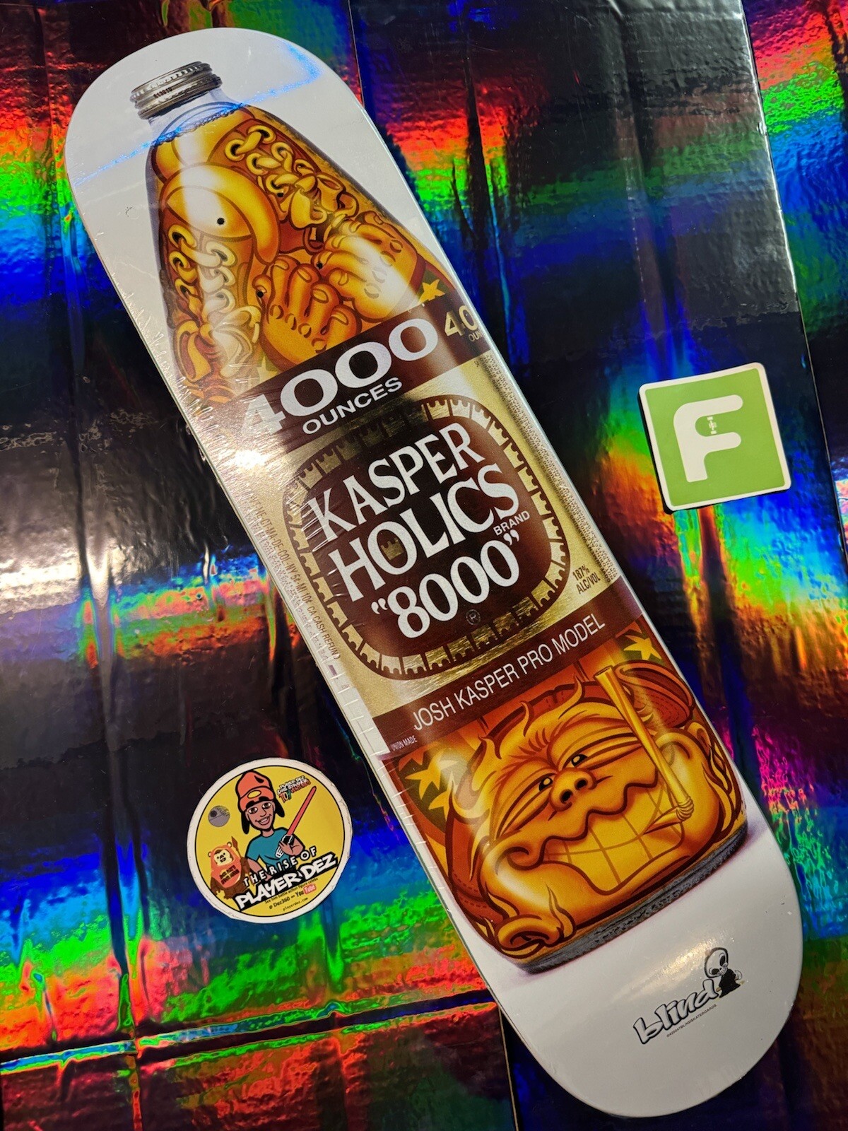 RARE Juiced Josh Kasper Kasperholics Bottle Reaper Blind Skateboard Deck Vintage eBay