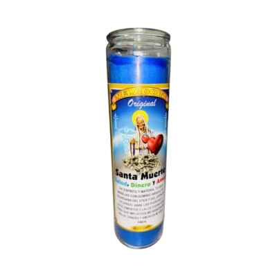 Santa Muerte Salud, Dinero y Amor Veladora - Holy Death Health, Money and Love