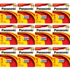 12 Pcs Panasonic CR123a CR 123 3V Lithium Battery SEALED PACKAGE 