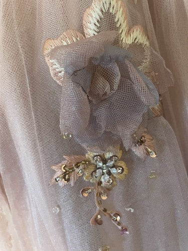 Wedding Dress/Ballgown Fits Size 10/12 Dusky Rose Fairytale Princess £1300 - Picture 8 of 17