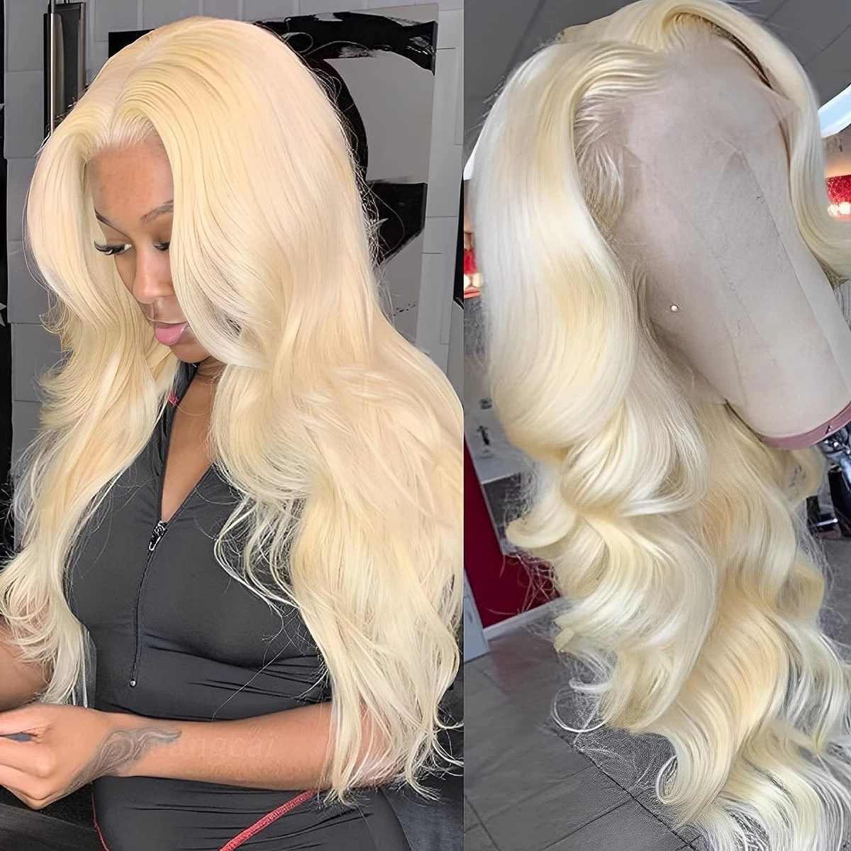 Premium human hair lace front wigs cheap