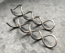 PAIR Surgical Steel Swirl Twist Tapers Ear Plug Earring Gauge Guage Body Jewelry