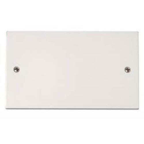 Double Gang (2G) Electrical White Socket Blanking Plate Double BLANKING +2SCREWS