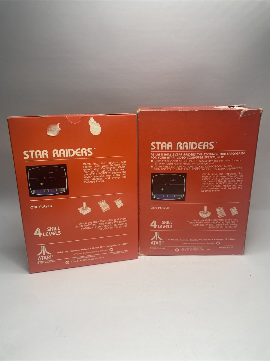 Jeu Vintage Atari 2600 Star Raiders Cartouche Seule + Vidéo Touch Pad