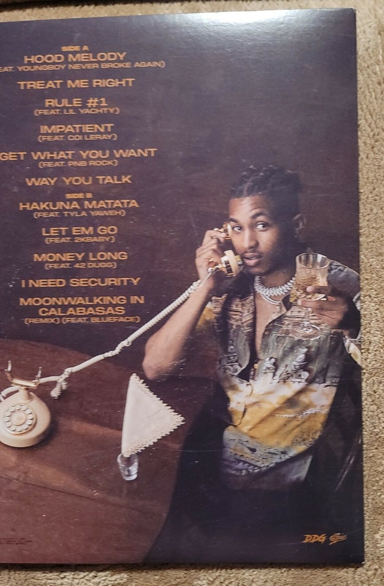 DDG RAPPER SIGNED VINYL ALBUM AUTOGRAPH GIVENCHY RAP LIL DDG RAPPER SIGNED VINYL ALBUM AUTOGRAPH GIVENCHY RAP LIL