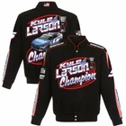 Kyle Larson Nascar Cup Series Champion Cotton Jacket JH Design Full Snap