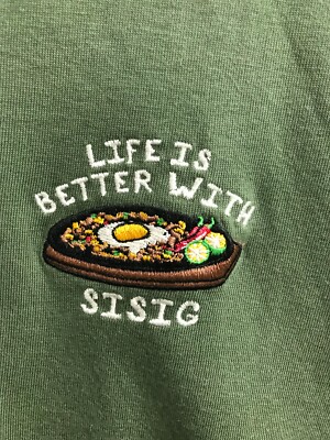 Kamisa by Kultura Life is Better With SISIG Philippines T-Shirt Size Small