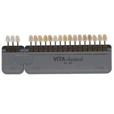 Vident G027CBS VITA Classical Dental Shade Guide with Bleached Shades Clip