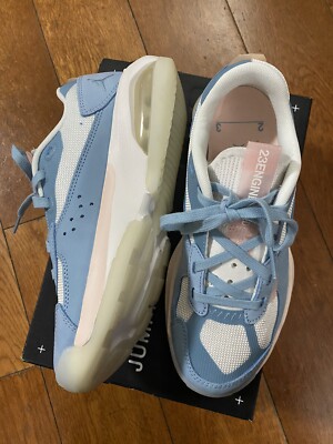 Nike Womens Jordan Air 200E Air Max Summit White Blue Shoes