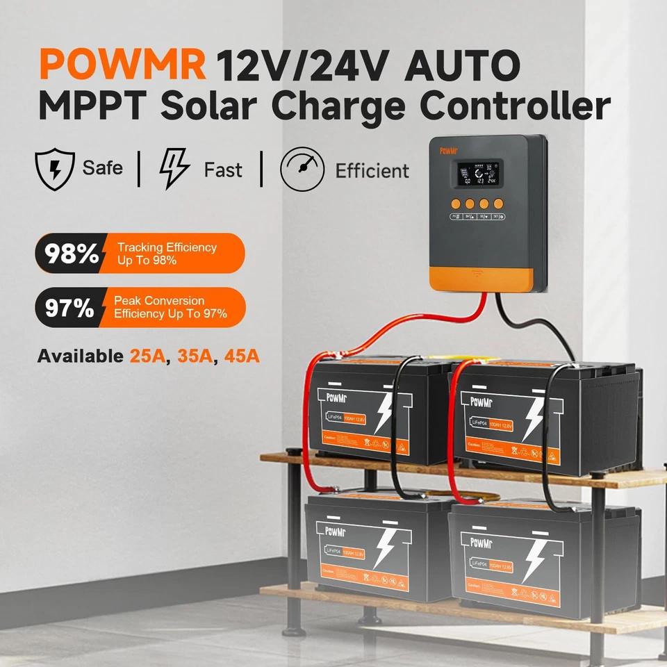 140A MPPT 4200W Solar PV Regler 12V 24V 36V 48V Solar Laderegler Controller LCD. - Bild 3 von 4