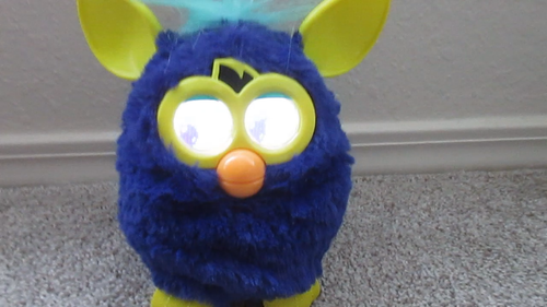 Hasbro Furby Toy Starry Night Blue and Yellow Furby Toy 2012, Works - Video 1 of 1