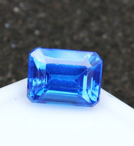 4.70 Ct AAA+ Natural Sky Blue Sapphire Ceylon Loose Emerald Loose Gemstone Cut - Picture 4 of 6
