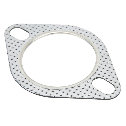 Down Pipe Gasket Exhaust Flange Gasket Heat Resistant Reinforced Steel 2 Holes - Picture 7 of 12