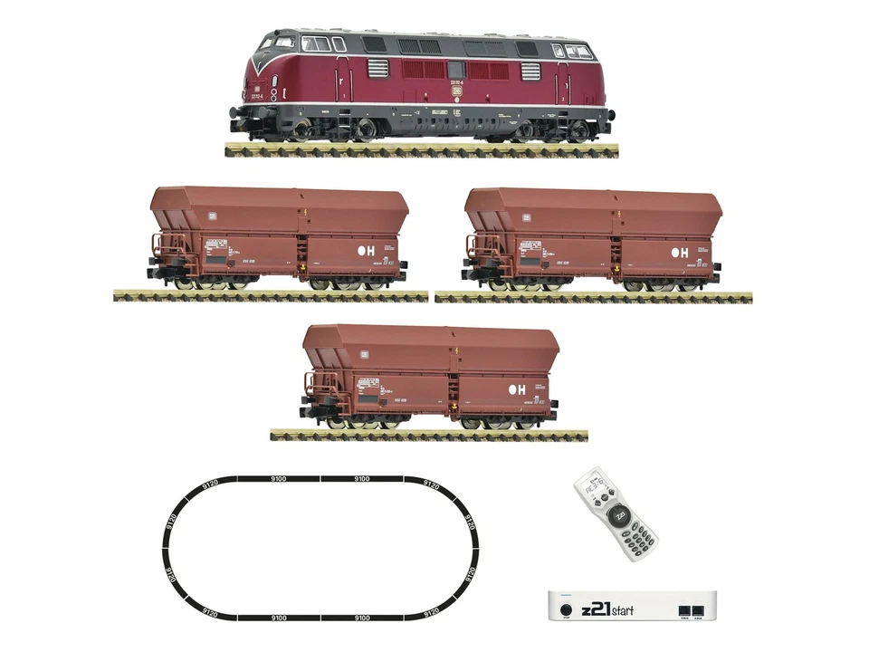 Fleischmann 5170003 - z21 start Digitalset Diesellok BR 221 mit Güterzug DB Ep.I