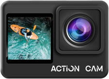 Dual Screen Action Cam FHD 1080P, Fotocamera Subacquea Impermeabile fino a 40 m,