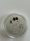 2021 Peanuts JOE COOL Snoopy 1 oz .999 Silver in capsule - 5000 mintage